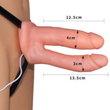 Lovetoy Vibrating Unisex Hollow Strap On Belden Bağlamalı Çift Taraflı Penis LV3006