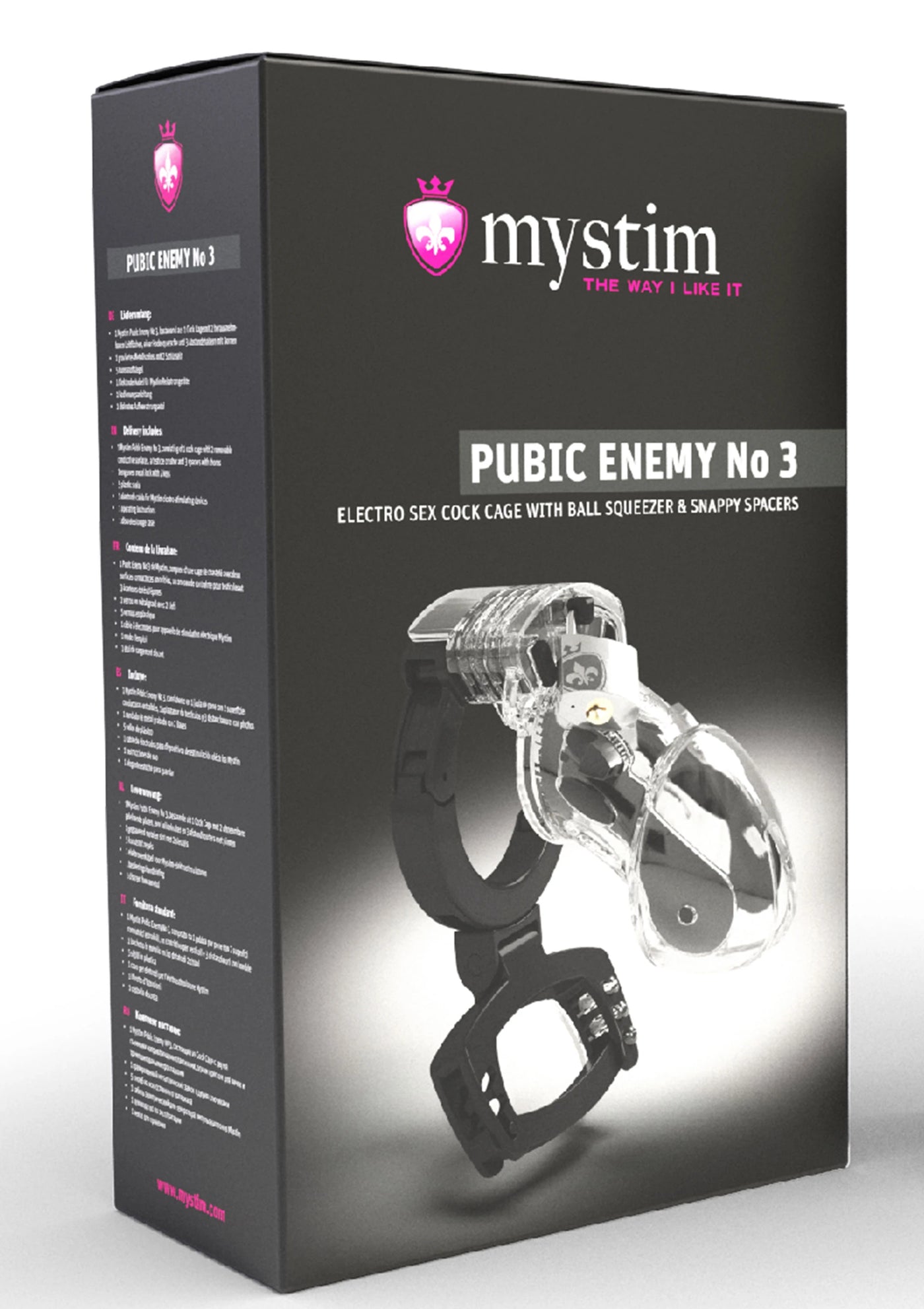 Mystim Pubic Enemy No.3 Electro Sex Cock Cage Penis Kafesi