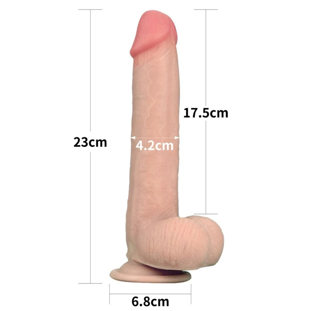 Lovetoy Sliding Skin Hareketli Deri Özellikli 23 cm Realistik Penis