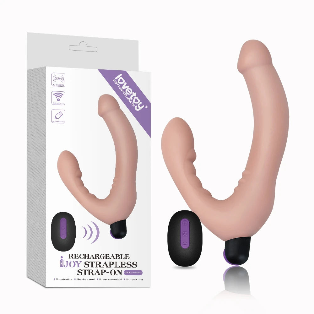 Lovetoy İJoy Uzaktan Kumandalı Titreşimli Strapless Strap On Penis