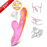 Dibe Haloy Olivia Thrusting Vibe İleti Geri Hareketli Darbeli Vibratör-Pink