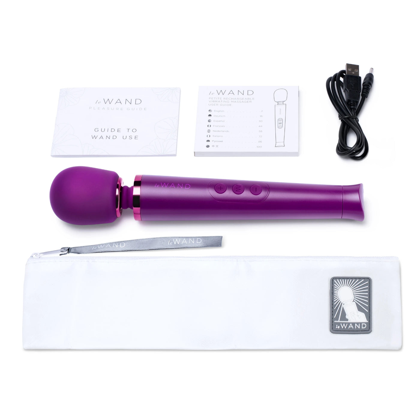 Le Wand Petite Rechargeable Vibrating Body Massager Masaj Aleti - Cherry