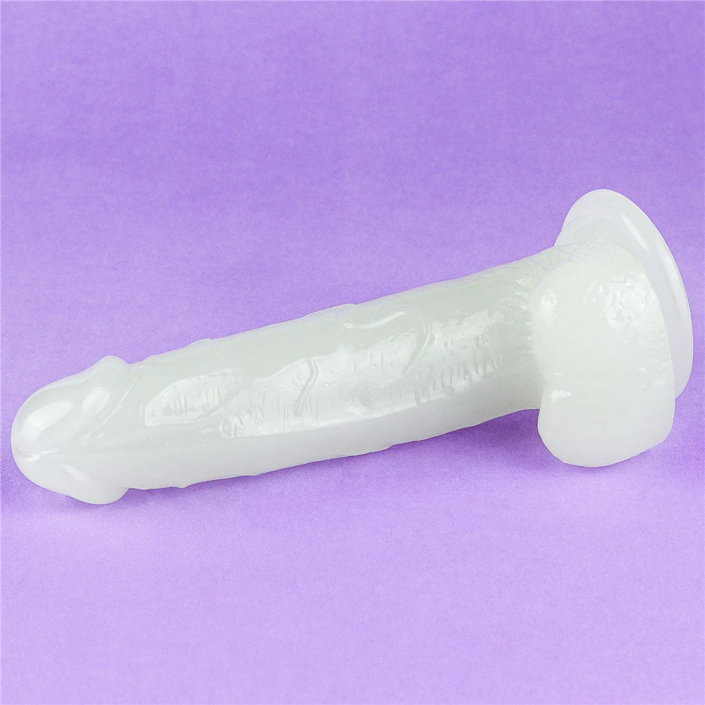 Lovetoy Lumino Play 19 Cm Fosforlu Realistik Jel Penis