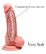 Erox Mars 18.5 cm Kemerli İçi Dolu Penis