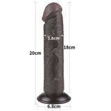 Lovetoy Sliding Skin Dildo Hareketli Deri Özellikli 20 Cm Realistik Zenci Penis