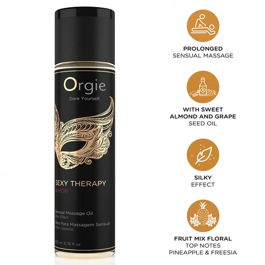 Orgie Sex Therapy Love Masage Oil Terapi Masaj Yağı 200 Ml.