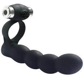 Trinity Fun Lovers Beads Black Çift Yönlü İlişki Anal Vibratör