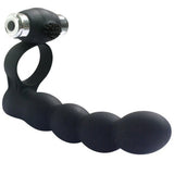 Trinity Fun Lovers Beads Black Çift Yönlü İlişki Anal Vibratör