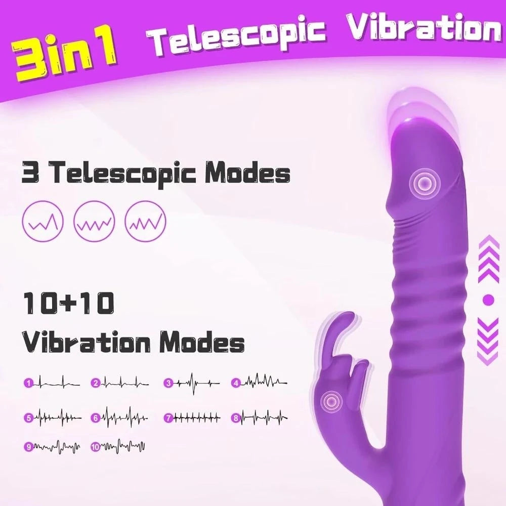 Erox G-Fantasy Aise Bionic Design İleri Geri Hareketli Rabbit Vibratör