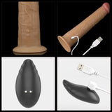 Lovetoy Dual Layered Platinum Silicone 25.3 Cm Titreşimli Realistik Penis
