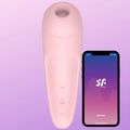 Satisfyer Curvy 2+ Telefon Kontrollü Emiş Güçlü Vibratör-Rose