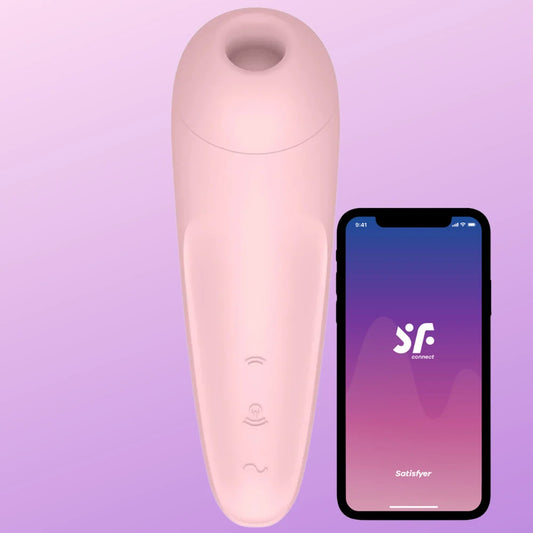 Satisfyer Curvy 2+ Telefon Kontrollü Emiş Güçlü Vibratör-Rose