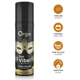 Orgie Dual Vibe Pina Colada Aromalı Öpülebilir Likid Vibratör 15 Ml.