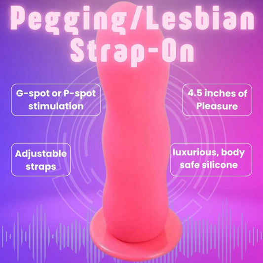 Erox Strapon Curve İçi Dolu Kemerli Penis-Pink