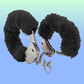 Erox Fetish Fantasy Series Metalic Hand Cuffs Peluşlu Metal Kelepçe-Siyah