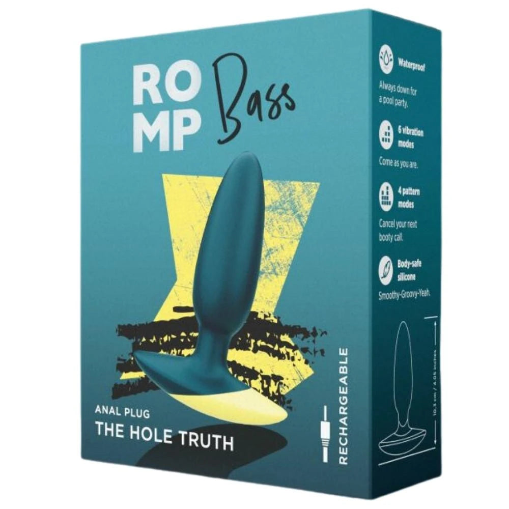 Romp Bass Güçlü Titreşimli Şarjlı Anal Plug