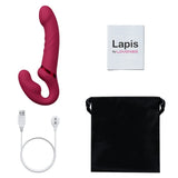 Lovense Lapis Telefon Kontrollü Titreşimli Strapless Strapon Dildo