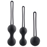 Erox Kegel Balls Exercisers Metal Ağırlıklı Kegel Egzersiz Topu Set-Black