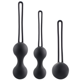 Erox Kegel Balls Exercisers Metal Ağırlıklı Kegel Egzersiz Topu Set-Black