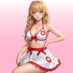 Erox She Fantasy Wear Mini Balerin Hemşire Kostüm