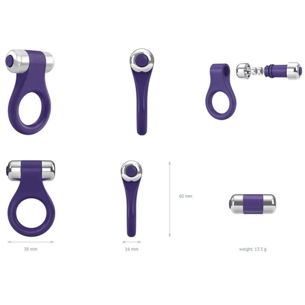 Ovo B1 Vibrating Ring Titreşimli Penis Halkası Purple