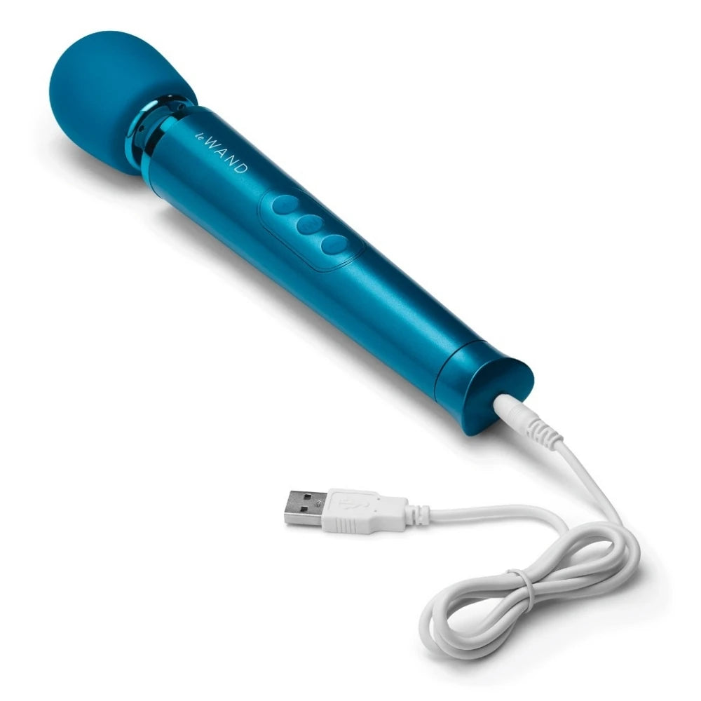 Le Wand Petite Rechargeable Vibrating Body Massager Masaj Aleti - Blue