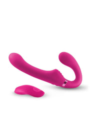 Uzaktan Kumandalı Shı Shı Midnight Rider Strapless Strap-on Pink