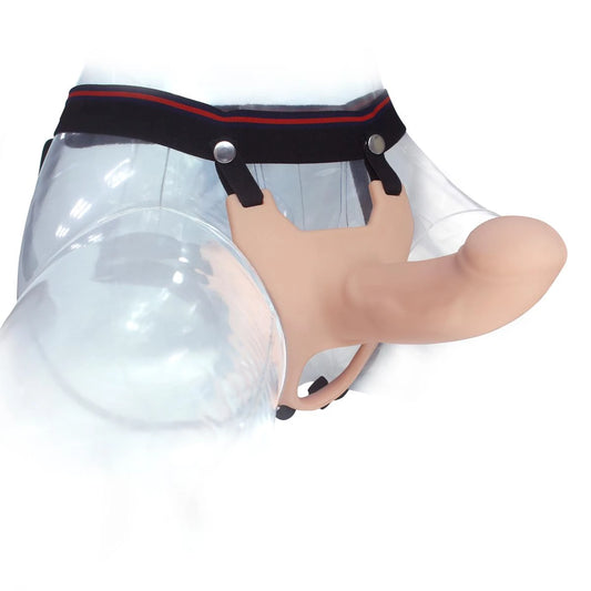Aphrodisia Hollow Strap-On 15 Cm İçi Boş Belden Bağlamalı Penis-Flesh