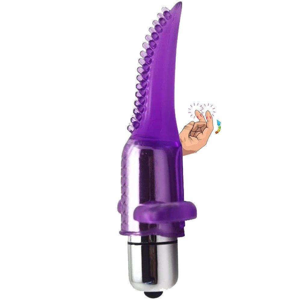 Erox To Me Finger Vibrator Klitoris Uyarıcı Parmak Vibratör-Purple
