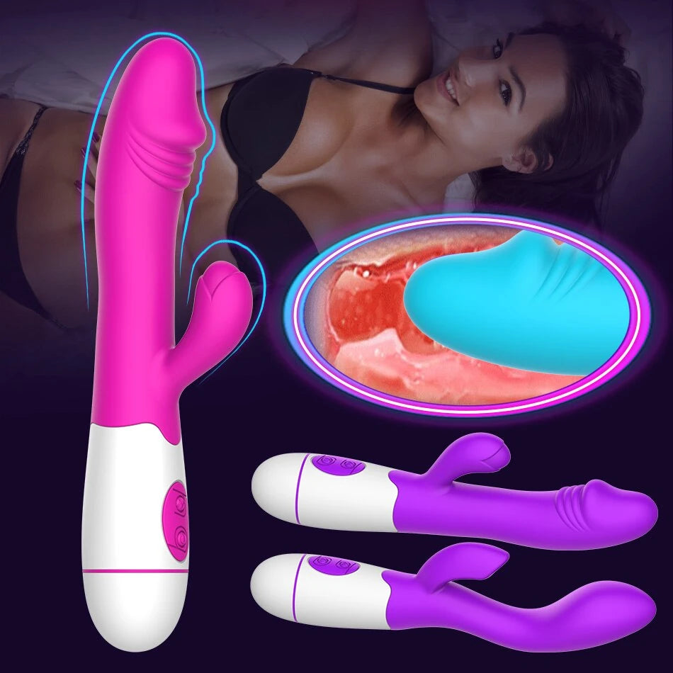 Erox Mix Vibe 30 Mod Titreşimli Rabbit Vibratör - Pink