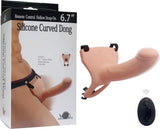 Aphrodisia Hollow Strap-On Flesh 17 Cm İçi Boş Titreşimli Kemerli Penis-Flesh