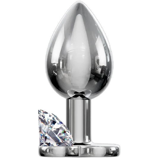 Erox Anal Fantasy Luxury Diamond White Taşlı Metal Anal Plug - Small