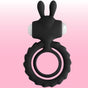 Erox The Cock Ring Nuo Rabbit Klitoral Titreşimli Penis Halkası - Black