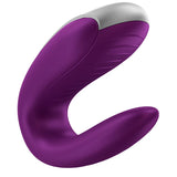 Satisfyer Double Fun Telefon ve Uzaktan Kumanda Kontrollü Vibratör-Violet
