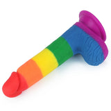 Lovetoy Prider Dildo 19.5 cm Renkli Soft Doku Realistik Penis LV410026
