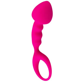 Erox The Anal Fantasy Halkalı ve Tırtıklı Pembe Silikon Anal Plug