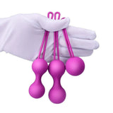 Erox Kegel Balls Exercisers Metal Ağırlıklı Kegel Egzersiz Topu Set-D.Purple