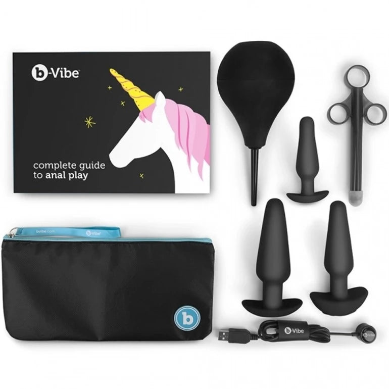B-Vibe Anal Training Education Black Anal Alıştırıcı Set