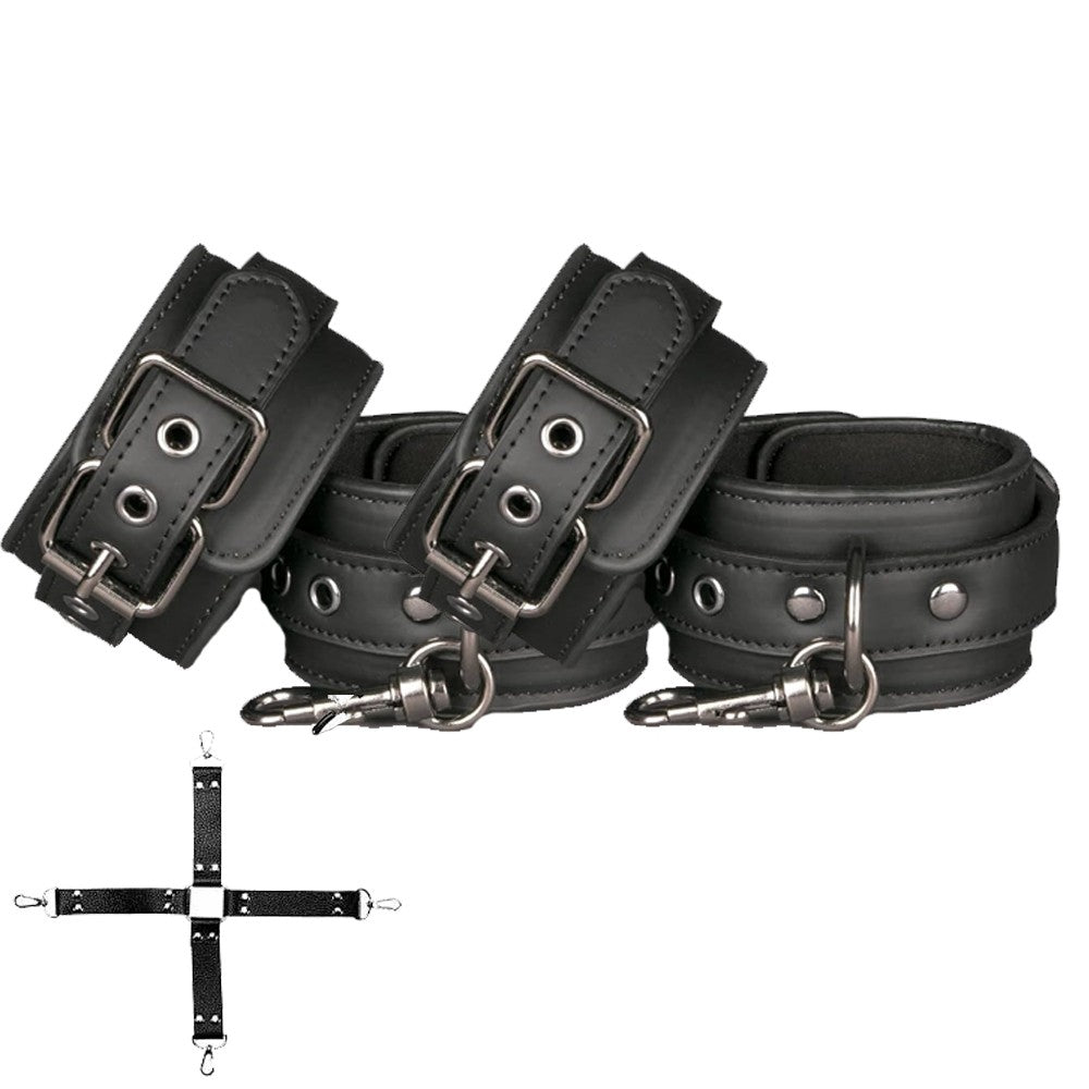 Erox Fetish Fantasy Series Yumuşak Deri El-Ayak Bağlama Seti