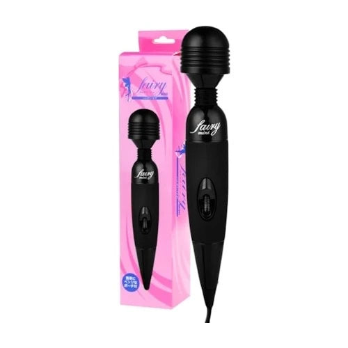 Erox Fairy Wand Güçlü Titreşimli Elektrikli Masaj Aleti-Black