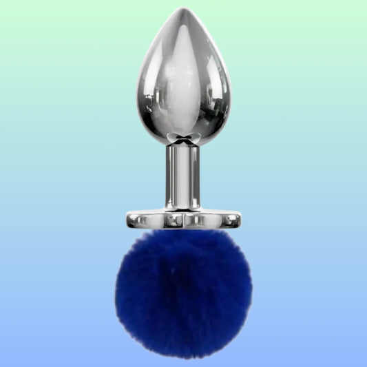 Erox The Anal Fantasy Bunny Tail Peluşlu Metal Anal Plug
