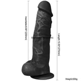 Xise Jihad King 27 cm Realistik Büyük Zenci Penis XS-WBC10001-Black