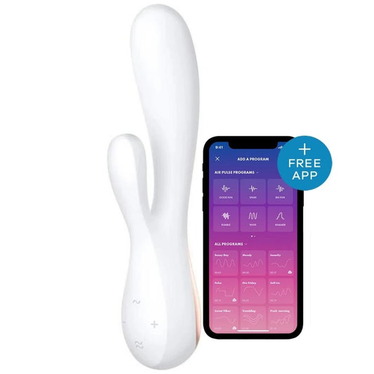Satisfyer Mono Flex Telefon Kontrollü Rabbit Vibratör-White