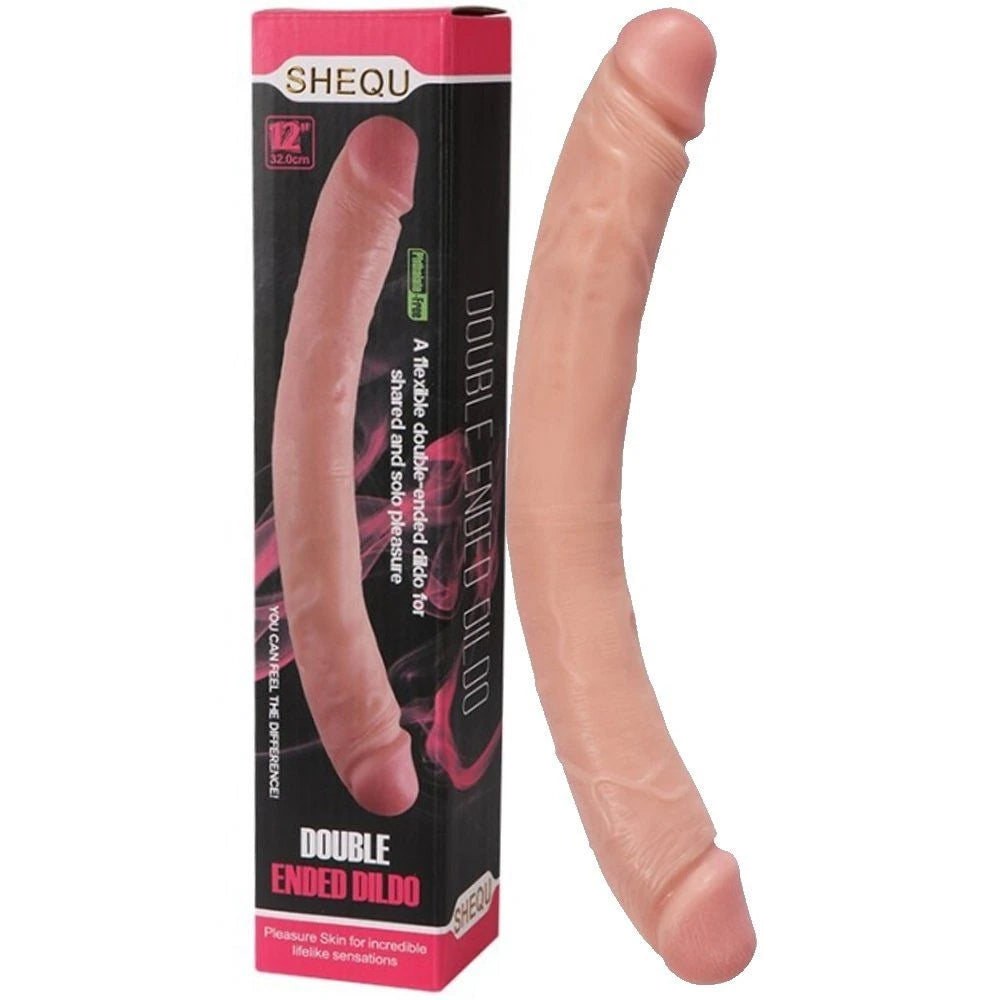 Shequ Dildo Series Grove 33 Cm Çift Taraflı Realistik Penis