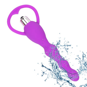Erox Anal Fantasy Boğumlu Titreşimli Anal Vibratör-Purple