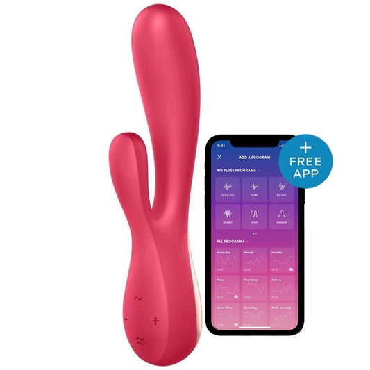 Satisfyer Mono Flex Telefon Kontrollü Rabbit Vibratör-Red