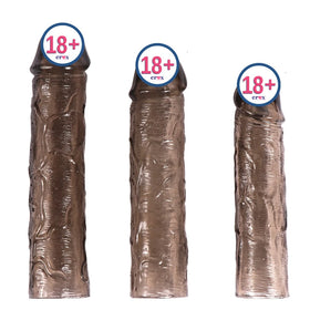 Shequ 3 Farklı Boyda Melez Penis Kılıfı Seti