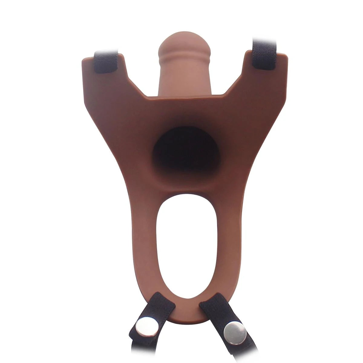 Aphrodisia Hollow Strap-On 15 Cm İçi Boş Belden Bağlamalı Penis-Brown