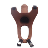 Aphrodisia Hollow Strap-On 15 Cm İçi Boş Belden Bağlamalı Penis-Brown