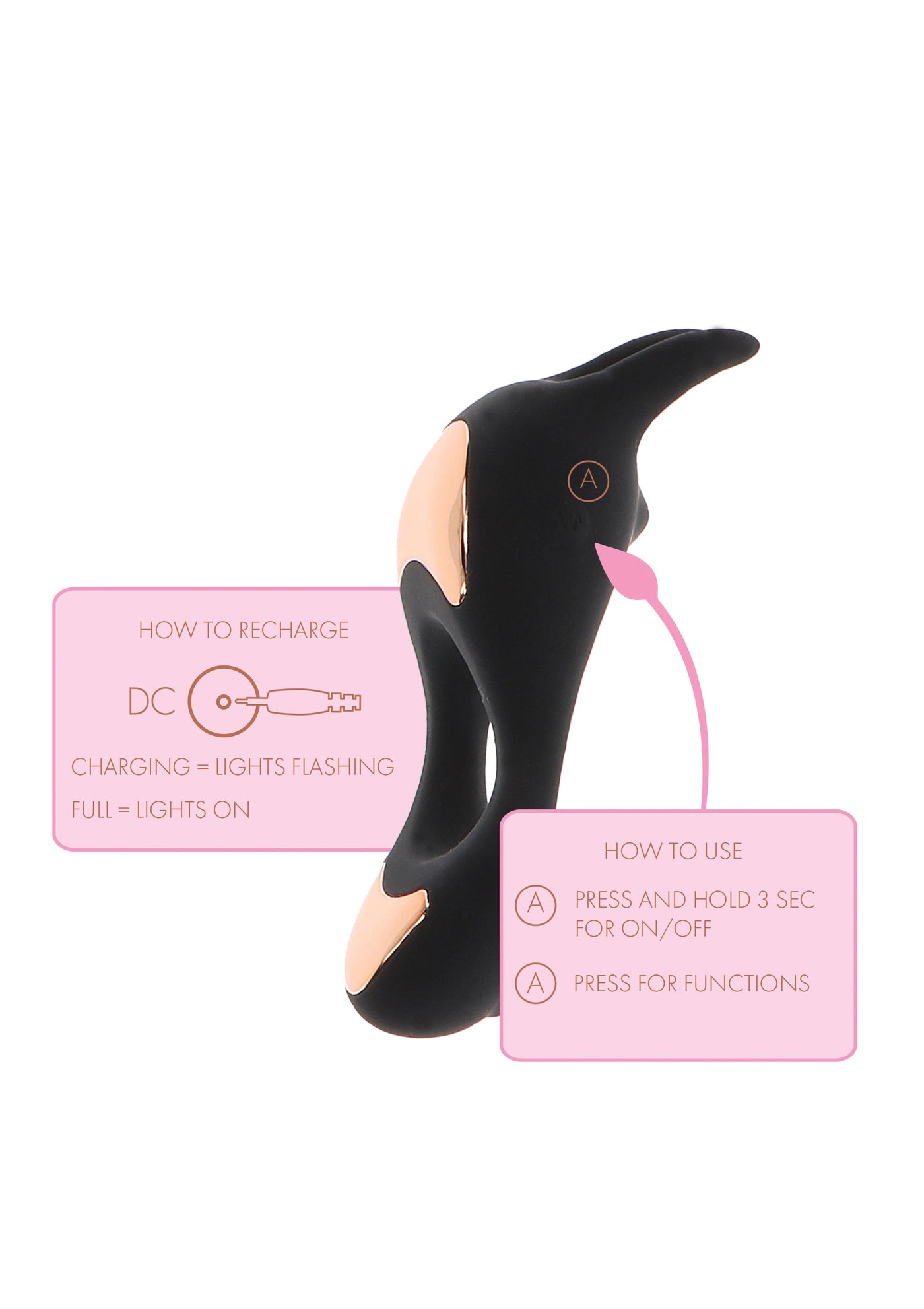 ToyJoy Lotus C-Ring Şarjlı Klitoral Penis Halkası